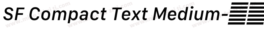 SF Compact Text Medium字体转换